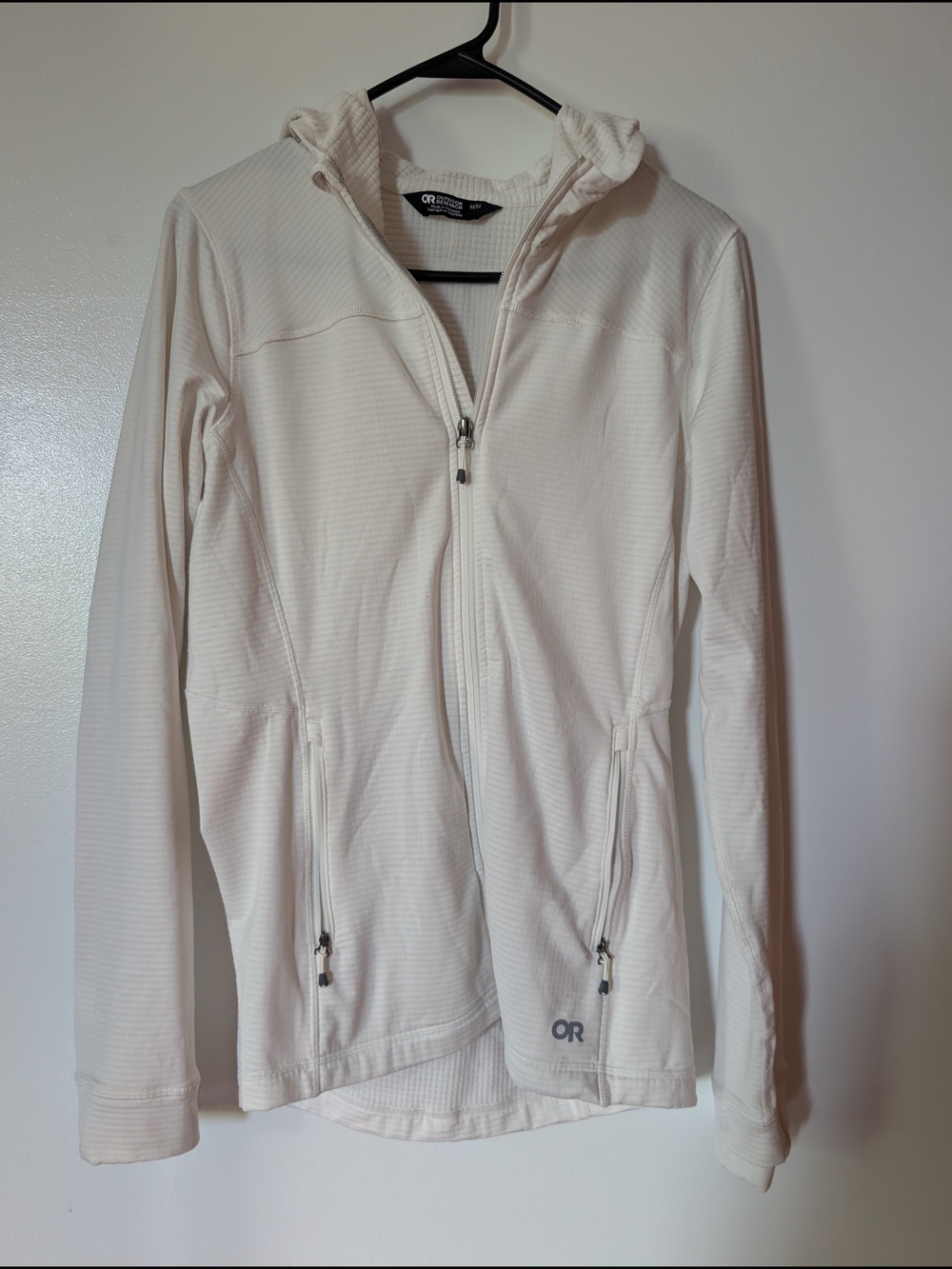 Outdoor Research Women's White Full-Zip Hooded Jacket